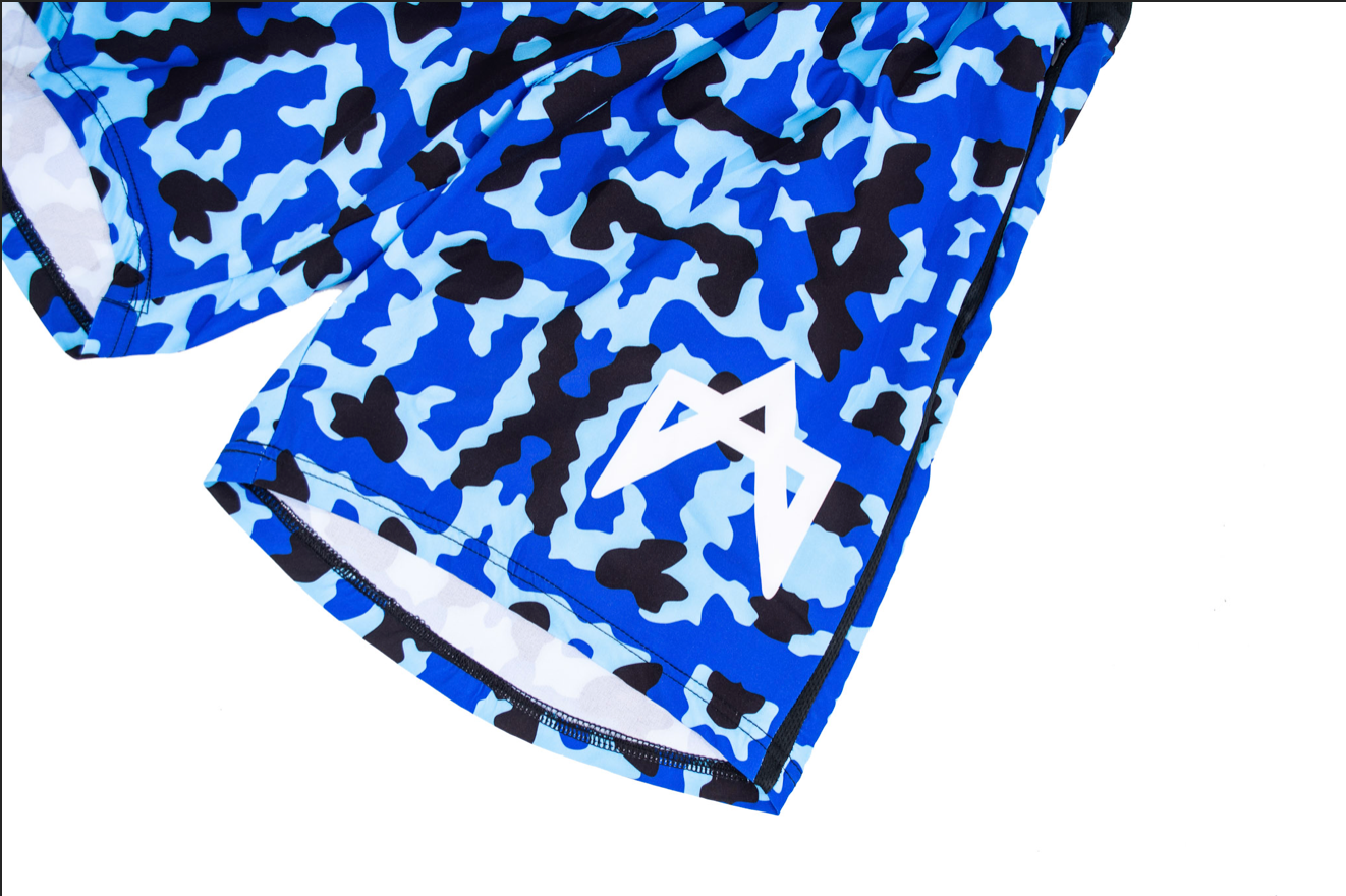 Blue Camouflage Shorts